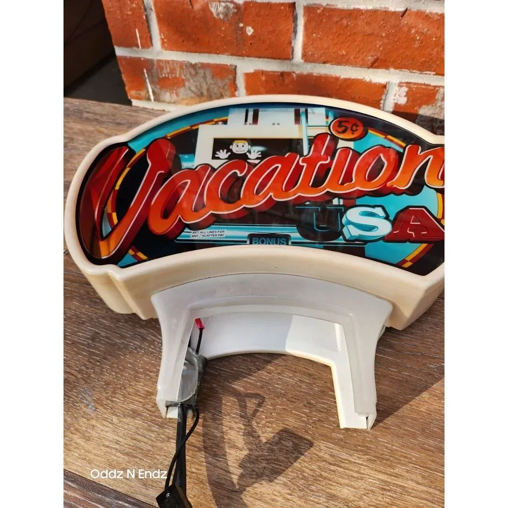 Vintage‎ 5¢ Vacation USA Light-Up Sign With Stand